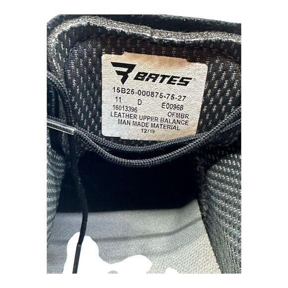 Bates Men's Oxford Dress‎ Shoes Size 12 Black Leather Vibram Sole New Old Stock - Picture 2 of 13